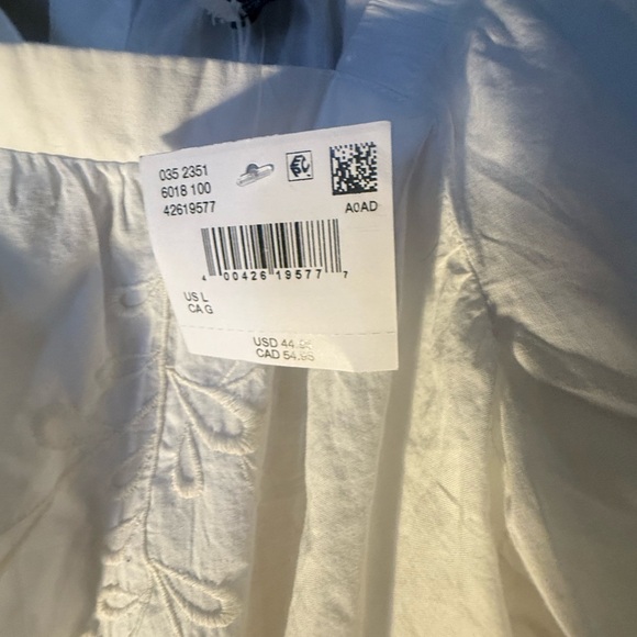 NWT AE Tie Back Eyelet Crop Top - women’s large - Picture 9 of 14